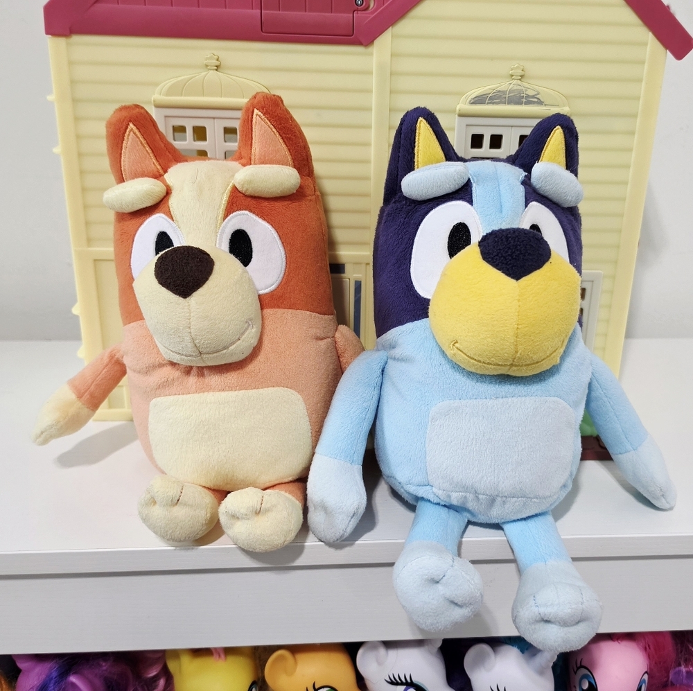 Disney Bluey & Bingo Sound Effects Talking Plush Set